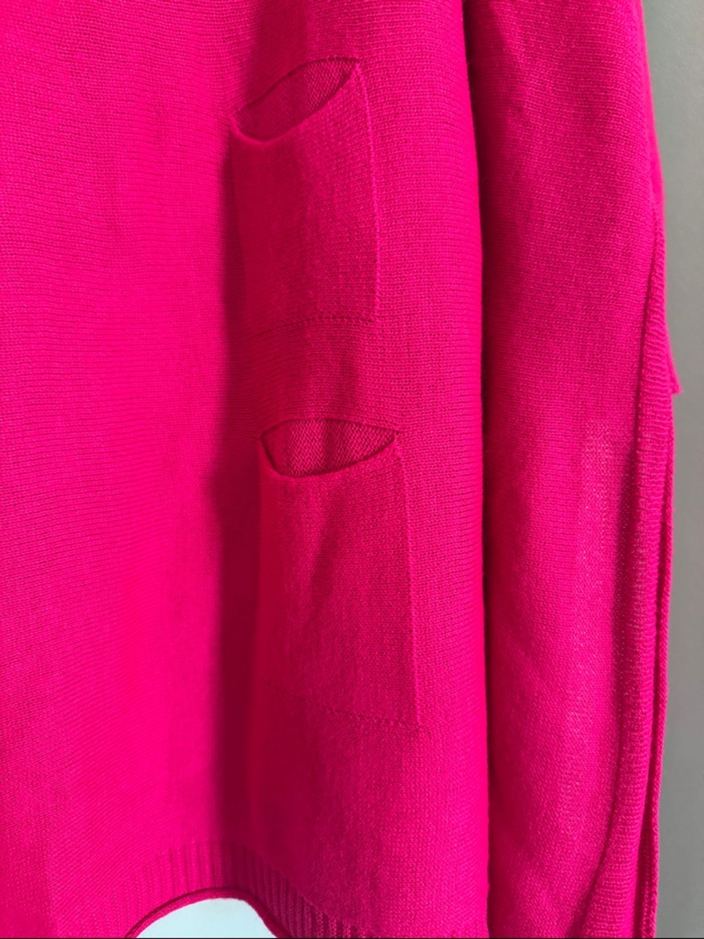 Trendy Mer•Sea Pink Oversized Knit Top - Picture 4 of 5